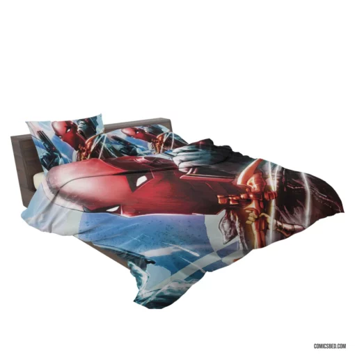 Red Hood Chronicles Masked Vigilante Comic Bedding Set 2