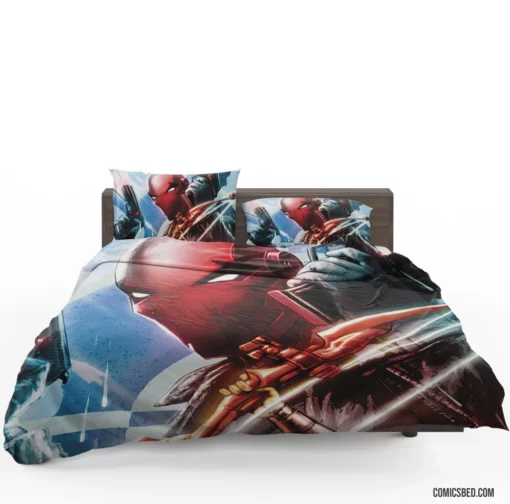 Red Hood Chronicles Masked Vigilante Comic Bedding Set