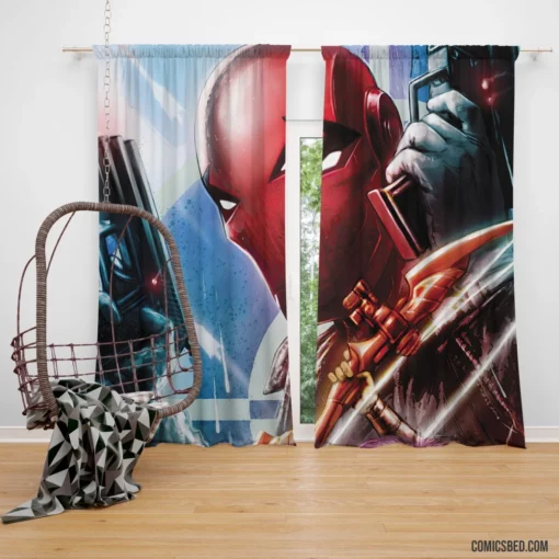 Red Hood Chronicles Masked Vigilante Comic Curtain