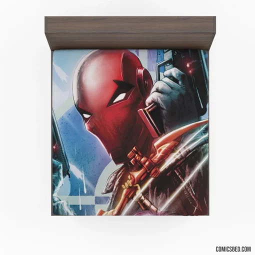 Red Hood Chronicles Masked Vigilante Comic Fitted Sheet 1