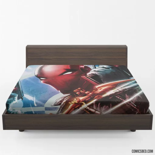 Red Hood Chronicles Masked Vigilante Comic Fitted Sheet