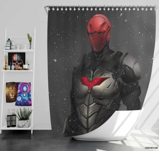 Red Hood Chronicles Todd Transformation Comic Shower Curtain