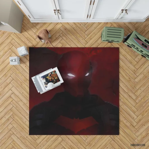 Red Hood Dark Vigilante Chronicles Comic Rug