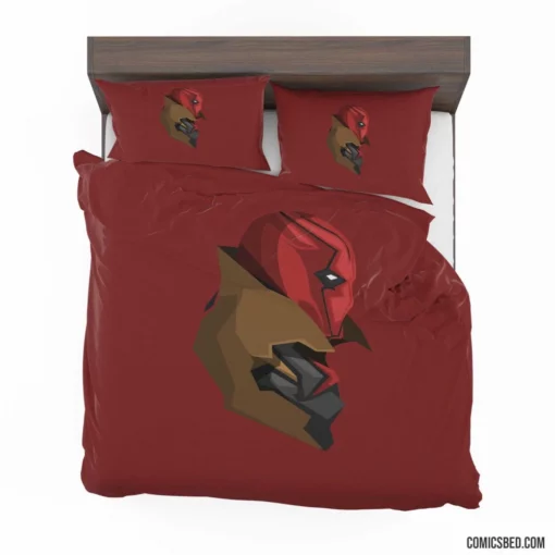 Red Hood Gotham Dark Vigilante Comic Bedding Set 1