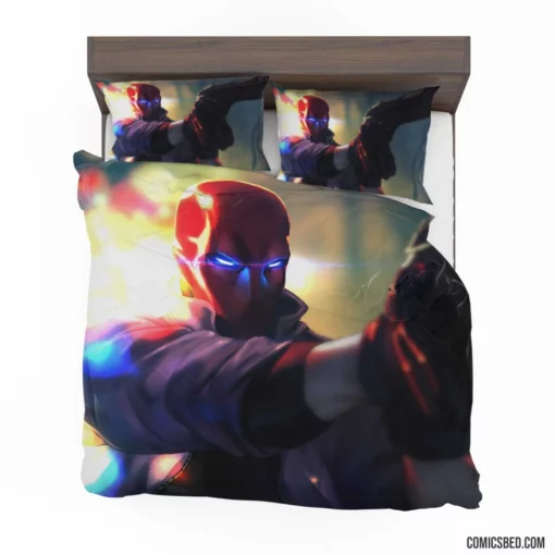 Red Hood Gotham Mysterious Guardian Comic Bedding Set 1