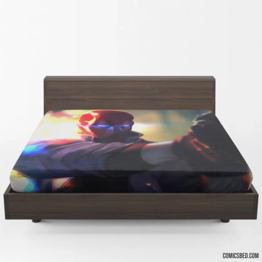 Red Hood Gotham Mysterious Guardian Comic Fitted Sheet