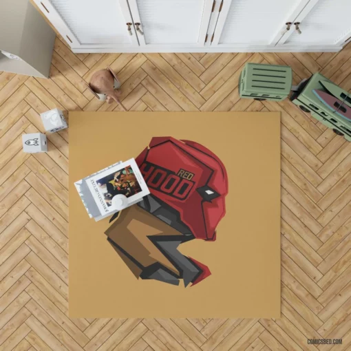 Red Hood Gotham Vigilante Comic Rug