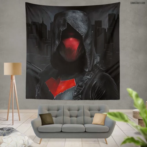 Red Hood Hooded Avenger Chronicles Comic Wall Tapestry