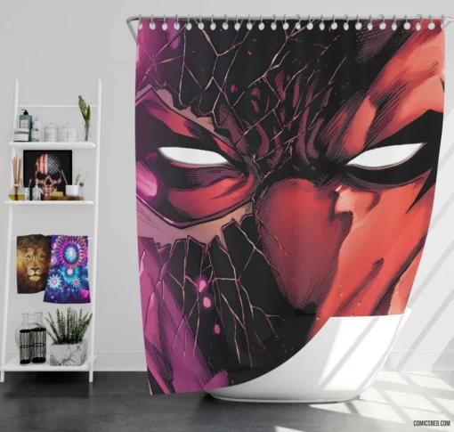 Red Hood Hooded Guardian Chronicles Comic Shower Curtain