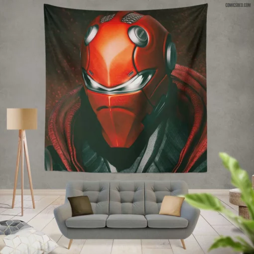 Red Hood Lone Vigilante Journey Comic Wall Tapestry