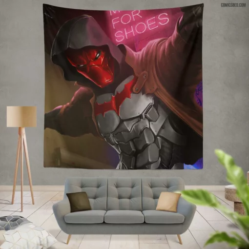 Red Hood Redemption Chronicles Comic Wall Tapestry