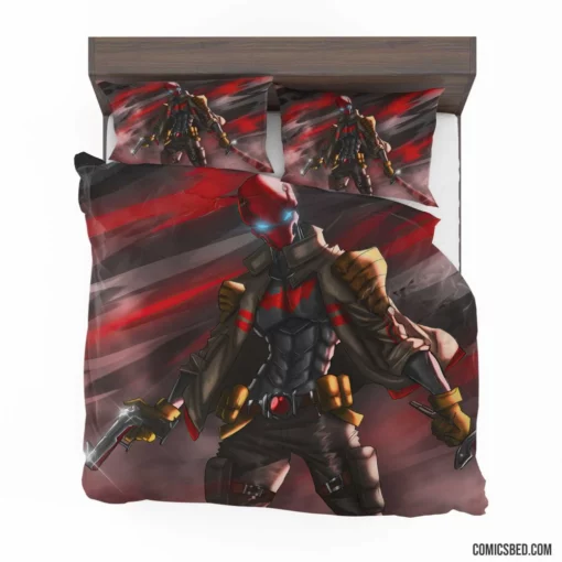 Red Hood Shadowed Vigilante Chronicles Comic Bedding Set 1