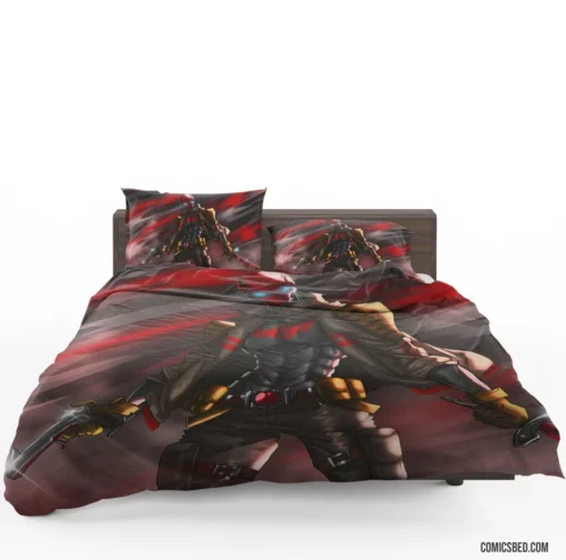 Red Hood Shadowed Vigilante Chronicles Comic Bedding Set