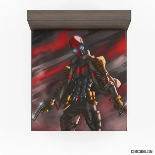 Red Hood Shadowed Vigilante Chronicles Comic Fitted Sheet 1