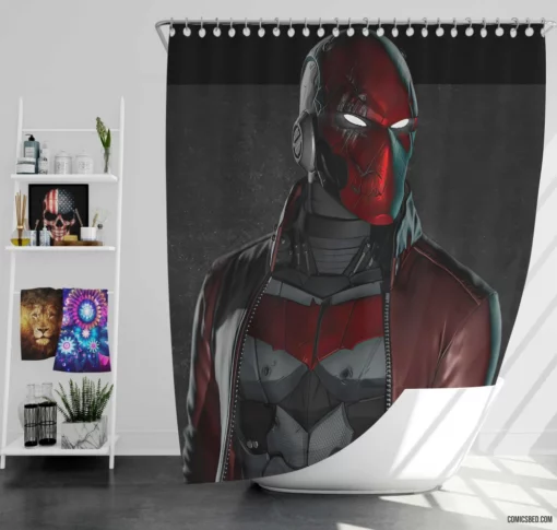 Red Hood Under the Hood Chronicles Comic Shower Curtain