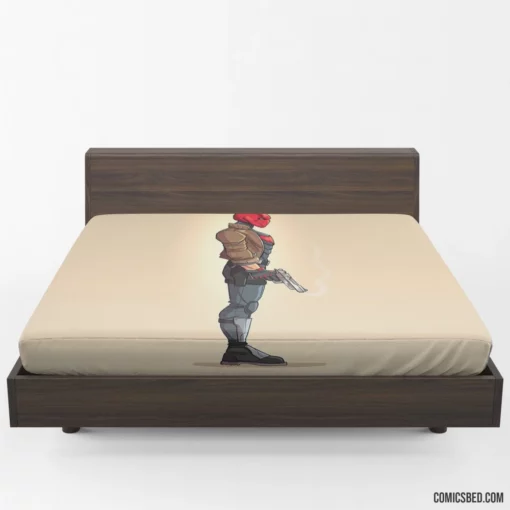 Red Hood Unmasking the Outlaw Comic Fitted Sheet