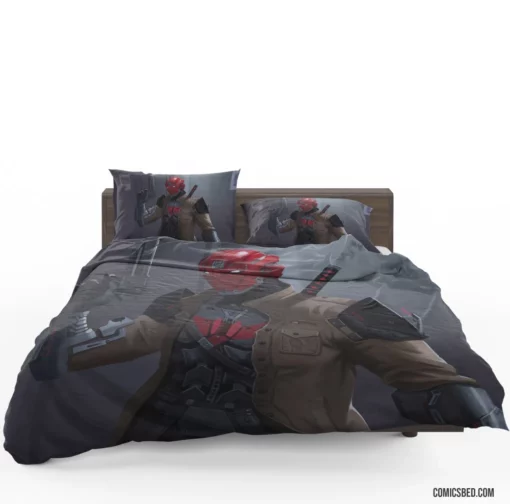 Red Hood Urban Outlaw Chronicles Comic Bedding Set