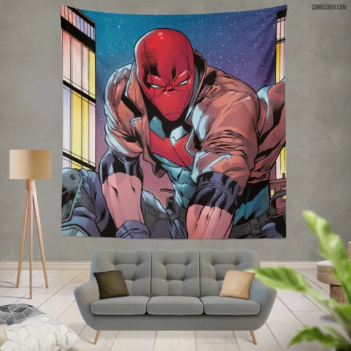 Red Hood Vengeance Quest Comic Wall Tapestry