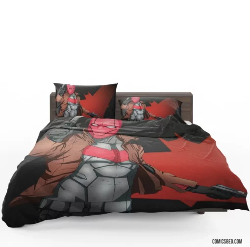 Red Hood Vigilante Outlaw Comic Bedding Set