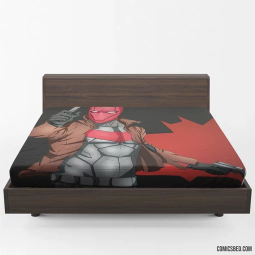 Red Hood Vigilante Outlaw Comic Fitted Sheet