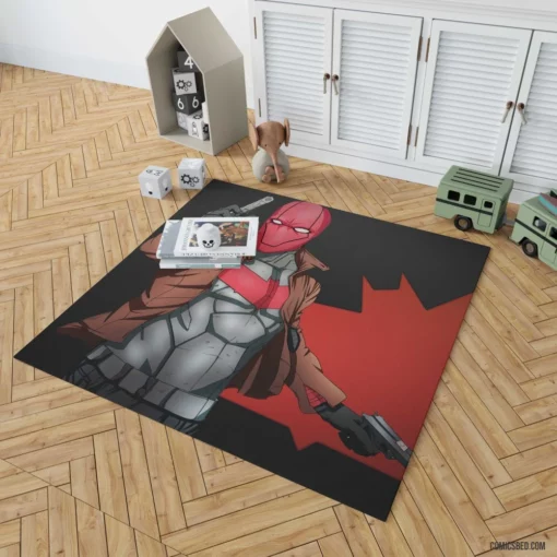 Red Hood Vigilante Outlaw Comic Rug 1