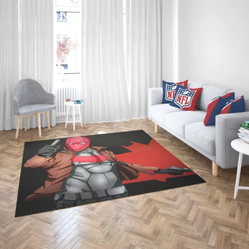 Red Hood Vigilante Outlaw Comic Rug 2