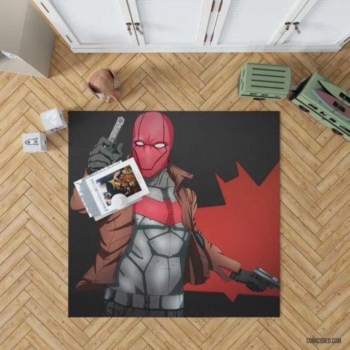 Red Hood Vigilante Outlaw Comic Rug