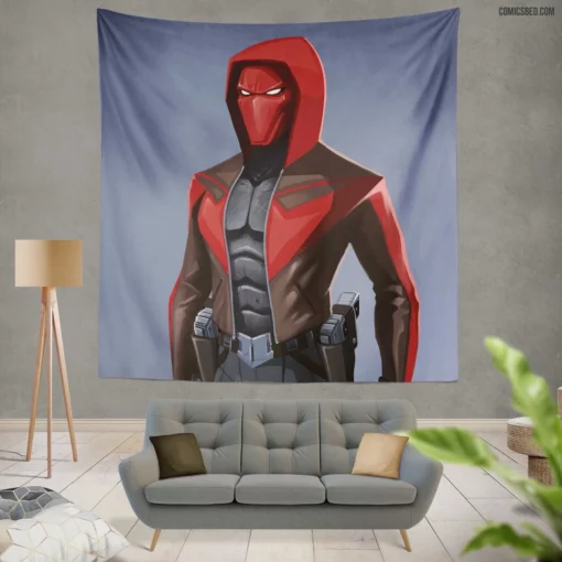 Red Hood Vigilante Return Comic Wall Tapestry