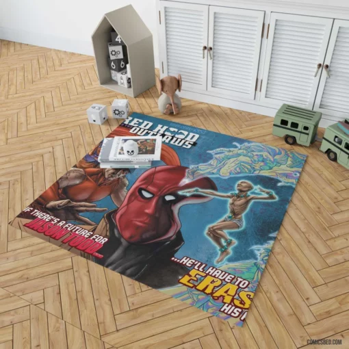 Red Hood and the Outlaws Rebel Comic Rug 1