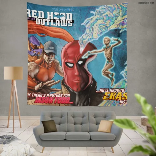 Red Hood and the Outlaws Rebel Comic Wall Tapestry