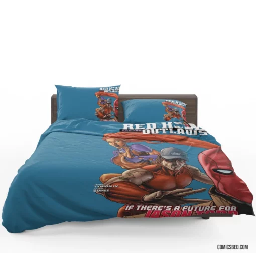 Red Hood and the Outlaws Vigilante Team Comic Bedding Set