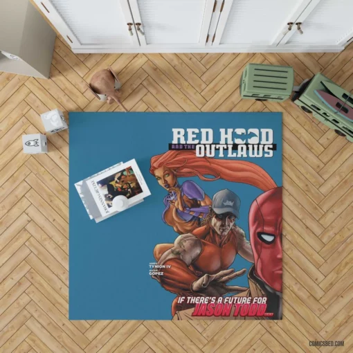 Red Hood and the Outlaws Vigilante Team Comic Rug