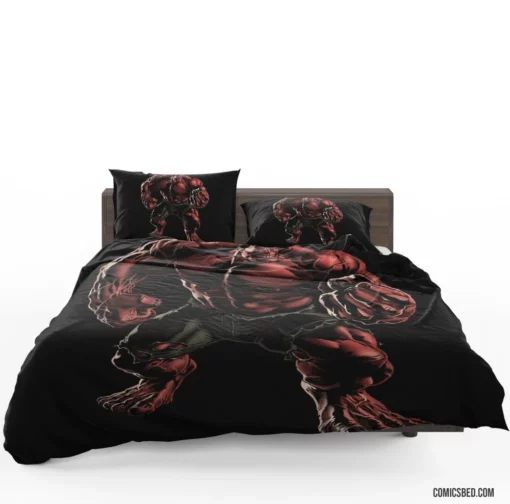 Red Hulk Gamma-Powered Avenger Comic Bedding Set