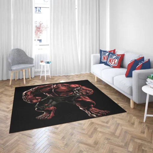 Red Hulk Gamma-Powered Avenger Comic Rug 2