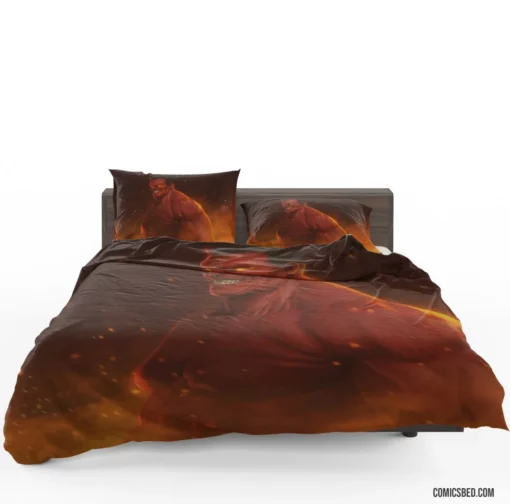 Red Hulk Marvel Furious Behemoth Comic Bedding Set