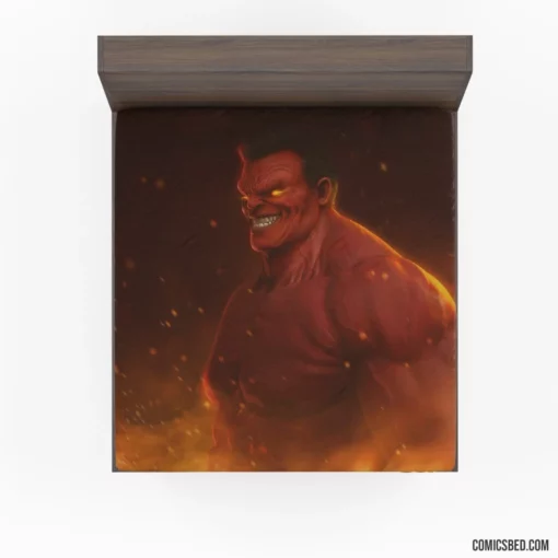 Red Hulk Marvel Furious Behemoth Comic Fitted Sheet 1