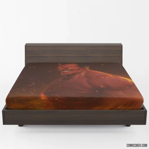 Red Hulk Marvel Furious Behemoth Comic Fitted Sheet