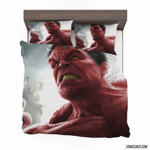 Red Hulk Marvel Thunderous Avenger Comic Bedding Set 1