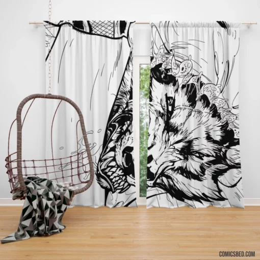 Red Riding Hood Enchanted Tale Comic Curtain