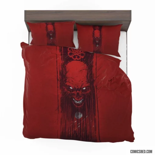 Red Skull Marvel Sinister Villain Comic Bedding Set 1