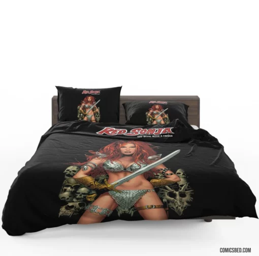 Red Sonja Hyrkanian Adventures Comic Bedding Set