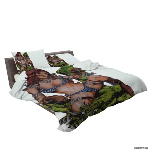 Red Sonja Savage She-Devil Comic Bedding Set 2