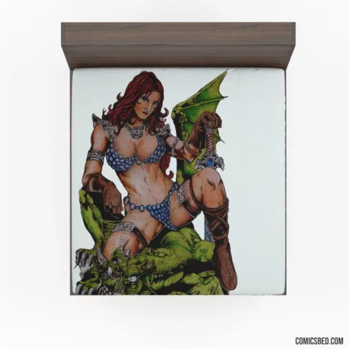 Red Sonja Savage She-Devil Comic Fitted Sheet 1