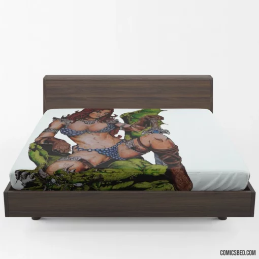 Red Sonja Savage She-Devil Comic Fitted Sheet