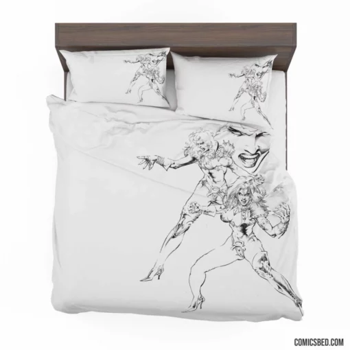 Red Sonja She-Devil Saga Comic Bedding Set 1