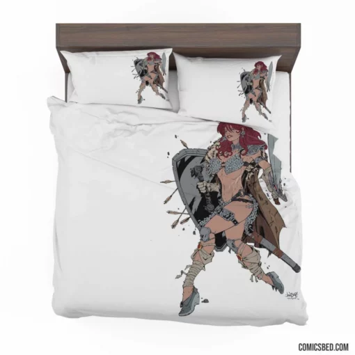 Red Sonja Sword-Wielding Barbarian Tales Comic Bedding Set 1