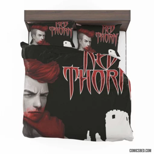 Red Thorn Enchanted Fantasy Comic Bedding Set 1