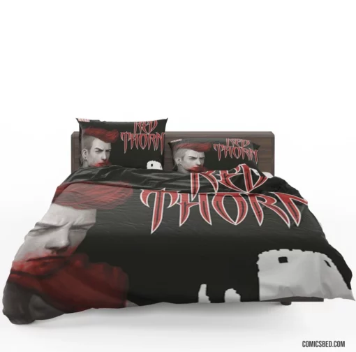 Red Thorn Enchanted Fantasy Comic Bedding Set