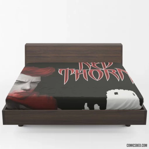 Red Thorn Enchanted Fantasy Comic Fitted Sheet
