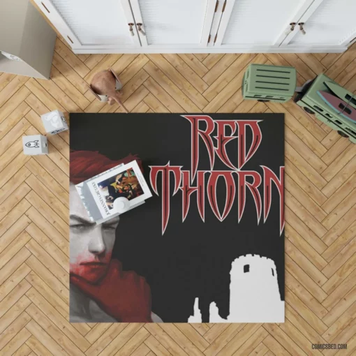 Red Thorn Enchanted Fantasy Comic Rug